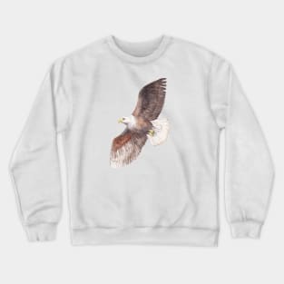 Soaring Watercolor Eagle Crewneck Sweatshirt